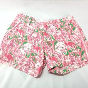 Set Of 2 Lilly Pulitzer Print Shorts 000 Floral Flamingo